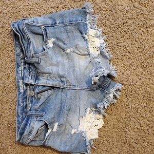 Mossimo High Rise Jean Shorts Size 6
